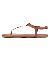 New York & Company Women's Kaia T-Strap Sandal With Metal Hardware