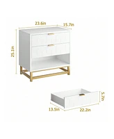 gaomon 3 Drawer Dresser For , Modern Dressers & Chests Of , Wood Dresser Chest Organizer With Metal Legs, For