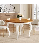 Tribesigns Round Dining Table for 4-6 People, 47