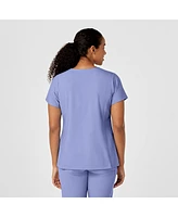 Wink Plus W123 Y-Neck Wrap Scrub Top