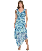 Tommy Hilfiger Women's Provincial Floral Chiffon Dress