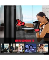 Hongge 56/63Lbs Filled Punching Bag Set with Boxing Gloves