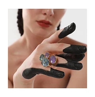 Sohi Women's The Lilypad Statement Ring