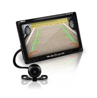 Pyle Car Backup Camera & Monitor Display Kit - 7" Lcd, Waterproof Night Vision, Distance Scale Lines (PLCM7700)