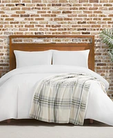 Lucky Brand Plaid Plush Sherpa Throw, 50" x 70"