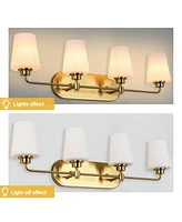 Flynama 4-Light Bathroom Vanity Light with Shade