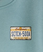 Scotch & Soda Big Boys Graphic Fleece Crew Shirt