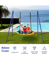 Hongge Extra Large Heavy Duty A-Frame Steel Swing Stand