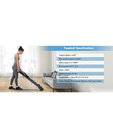 Slickblue Folding Treadmill Walking Pad for Home Office – 2.5HP Motor, Incline, 0.5-7.5MPH Speed, 265LB Capacity