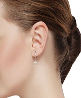 Unwritten Cubic Zirconia Cross Stud and Hoop Earring Set