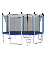 Gymax 16FT Jumping Exercise Recreational Bounce Trampoline for Kids W/Safety Enclosure