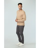 Vustra Men's Gilded Beige Long Sleeve Henley