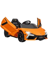 Qaba Lamborghini Revuelto Licensed Kids Ride on Car w/ Suspension,