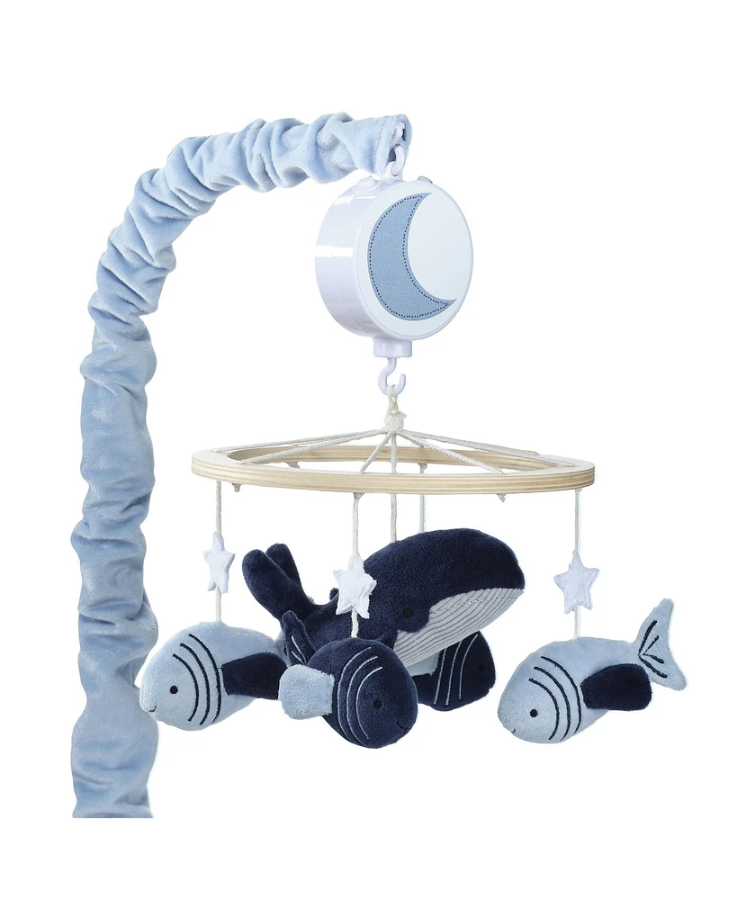 Lambs & Ivy Bubbles & Squirt Whale/Fish Musical Baby Crib Mobile Soother Toy