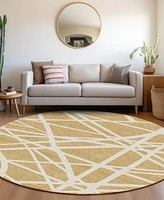 Addison Chantille Machine Washable ACN1040 8'x8' Round Area Rug