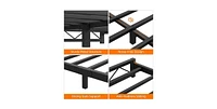 gaomon Full Size Bed Frame, Metal Low Platform Bed Frame, with Wavy Pattern