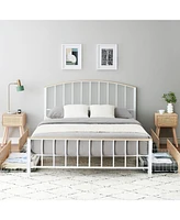 gaomon Queen Platform Bed Frame with Headboard & Footboard, Platform Bed Frame with 4 Storage Drawers