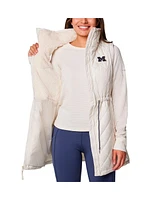 Columbia Women's White Michigan Wolverines Crested Peak Full-Zip Vest