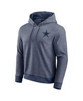 Fanatics Men's Navy Dallas Cowboys Tonal Knit Pullover Hoodie