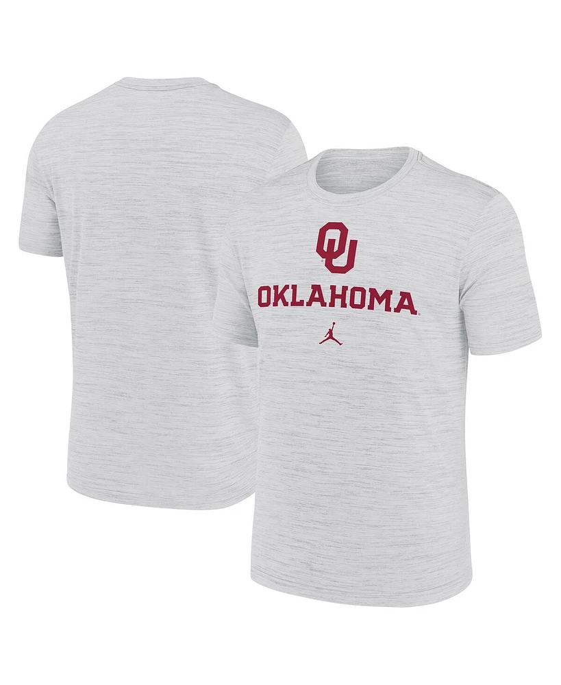 Jordan Men's White Oklahoma Sooners Primetime Velocity T-Shirt