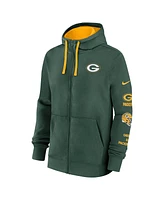 Nike Men's Green Bay Packers Club Full-zip Hoodie Jacket