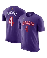 Nike Men's Scottie Barnes Purple Toronto Raptors Classic Edition Name Number T-Shirt