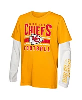 Outerstuff Big Boys and Girls Kansas City Chiefs the Mix T-Shirt Combo Set