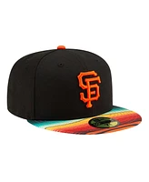 New Era Men's Black San Francisco Giants Turn Back The Clock 59FIFTY Fitted Hat