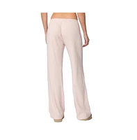 Edikted Women's Roselle Ribbed Pants