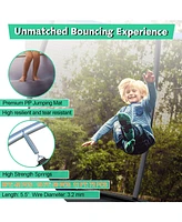 Gymax 8FT Recreational Trampoline w/ Ladder Enclosure Net Safety Pad Outdoor