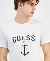 Guess Men's Marina Triangle Slim Fit Short Sleeve Graphic T-Shirt