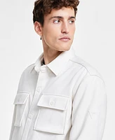 Guess Men's Miles Faux-Suede Shirt Jacket