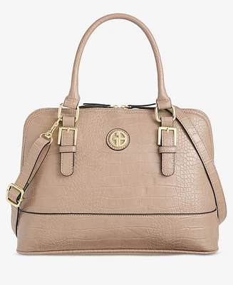 Giani Bernini Croc Dome Medium Satchel, Created for Macy's