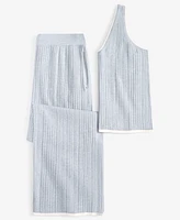 State of Day Women's Ribbed Loungewear Sweater Pajama Set Xs-3X, Exclusively at Macy's