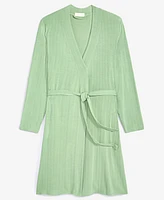 State Of Day Women's Pointelle Long Open-Front Wrap, Exclusively at Macy's