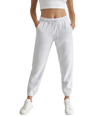 Dkny Sport Women's Drawstring Fleece Jogger Sweatpants
