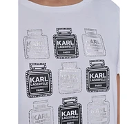 Karl Lagerfeld Paris Petite Crewneck Graphic T-Shirt