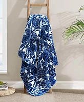 Tommy Bahama Home Ultra Soft Plush Fleece Throw, 70" x 50"