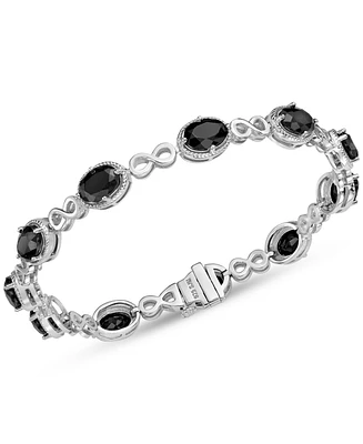 Truffle Sapphire Infinity Link Bracelet (11-1/2 ct. t.w.) in Sterling Silver