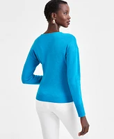 I.n.c. International Concepts Women's Surplice Wrap Sweater, Created for Macy's