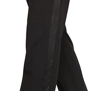 Alex Evenings Petite Satin Tuxedo-Stripe Pants