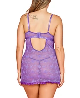 Hauty Plus Floral Mesh Lingerie Set