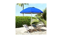 Slickblue Sapphire Outdoor Beach Umbrella - Stylish Portable Sunshade for Beach, Patio, and Use