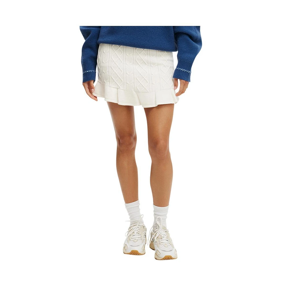 Cotton On Women's Knit Flippy Skirt