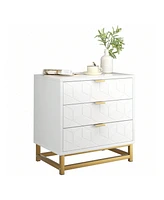 gaomon 3 Drawer Dresser For , Modern Dressers & Chests Of , Wood Dresser Chest Organizer With Metal Legs, For