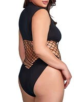 Hauty Plus Size Fishnet Bodysuit Lingerie