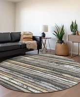 Addison Chantille Machine Washable ACN1019 8'x8' Round Area Rug