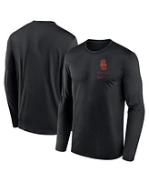 Nike Men's Black Usc Trojans Primary Stack Legend Long Sleeve T-Shirt