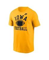 Nike Men's Gold Iowa Hawkeyes Legacy Football Icon T-Shirt