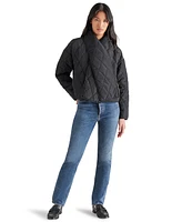 Steve Madden Women's Diarine Scarf Quilted Jacket